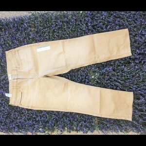 Classic Straight-Leg Khaki Pants